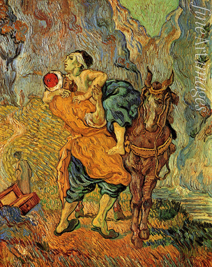 Gogh Vincent van - Der barmherzige Samariter (nach Delacroix)