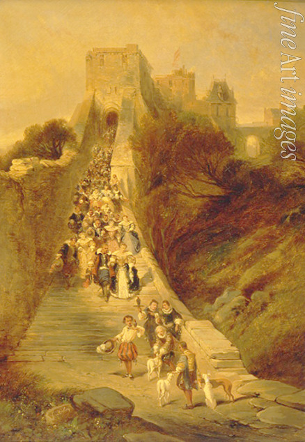 Isabey Louis Gabriel Eugène - Leaving the Castle