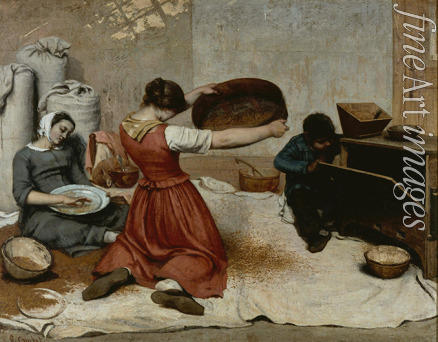Courbet Gustave - Die Kornsieberinnen (Les Cribleuses de Blé)