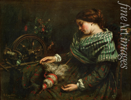 Courbet Gustave - The Sleeping Spinner (La fileuse endormie)