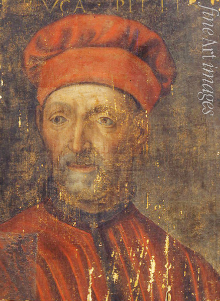 Florentinischer Meister - Porträt Luca Pitti (1394-1472)