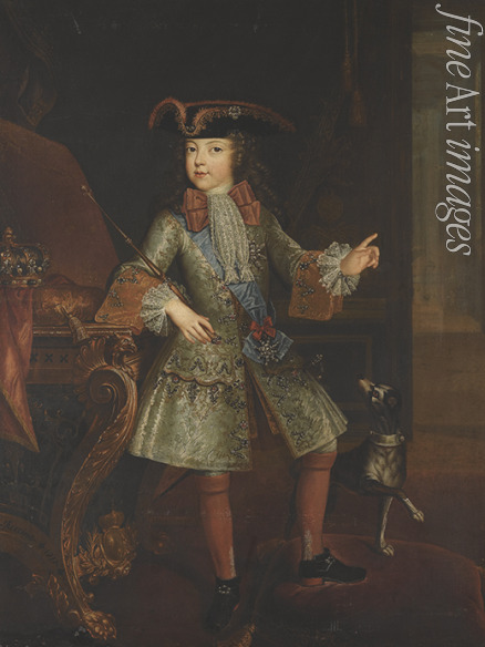 Justinat Augustin-Oudart - Porträt des Königs Ludwig XV. (1710-1774) als Kind