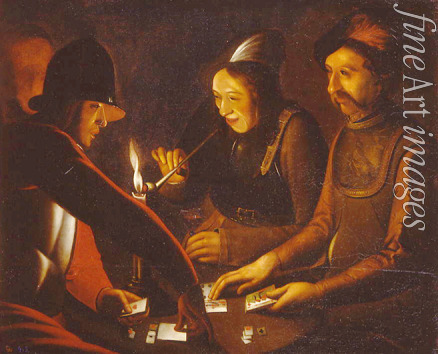 La Tour Georges de (Kreis) - Soldaten beim Kartenspiel