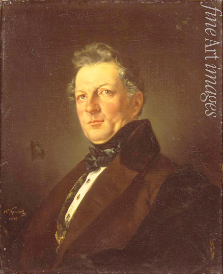 Brüllow (Briullow) Karl Pawlowitsch - Porträt des Architekten Andrei M. Bolotow (1801—1854)