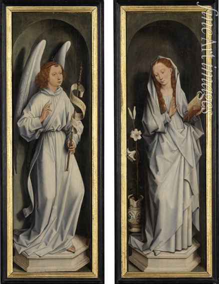 Memling Hans - The Annunciation. The side panels from the Triptych of Jan Crabbe