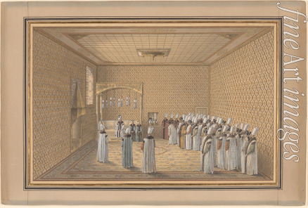 Lespinasse Louis-Nicolas de - Vorstellung eines Botschafters an den Sultan in der Audienzhalle des Topkapi-Palast, Konstantinopel