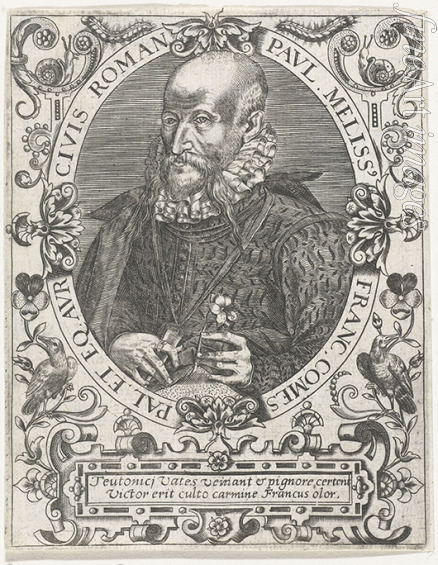 Bry Theodor de - Porträt von Paul Melissus (1539-1602)