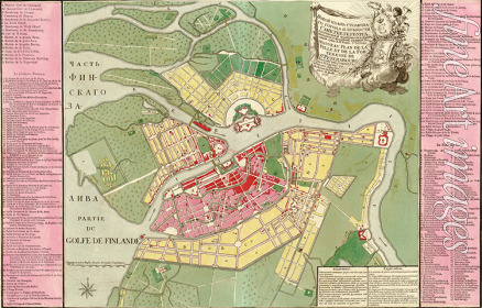 Roth Christopher Melchior - Map of Petersburg