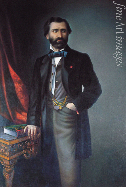 Scalese Achille - Porträt von Komponist Giuseppe Verdi (1813-1901)