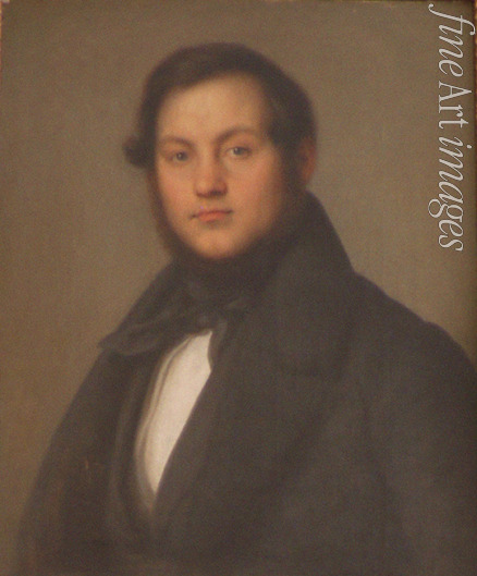 Unbekannter Künstler - Porträt von Opernsänger Ignazio Marini (1811-1873)