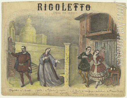 Lecocq Adrien Louis - Opera Rigoletto by Giuseppe Verdi