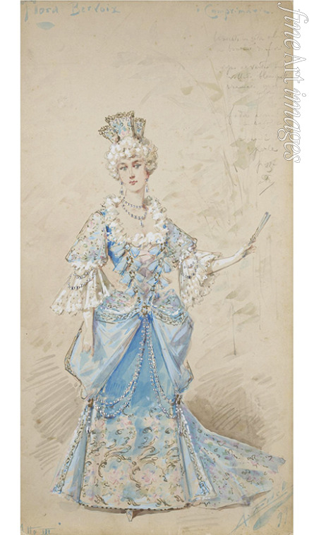 Edel (Colorno) Alfredo - Kostümentwurf zur Oper La Traviata von Giuseppe Verdi