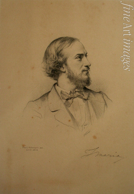 Lehmann Henri - Porträt von Opernsänger Giovanni Matteo Mario (1810-1883)