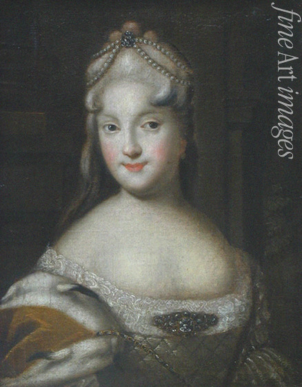 Unbekannter Künstler - Fürstin Jekaterina Alexejewna Dolgorukowa (1712-1747), die Braut des Kaisers Peter II. von Russland