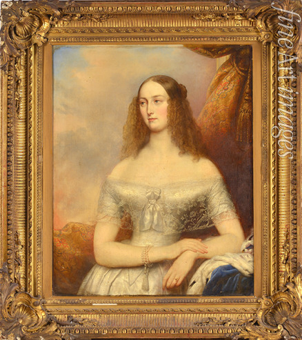 Robertson Christina - Portrait of Grand Duchess Olga Nikolaevna of Russia (1822-1892), Queen of Württemberg