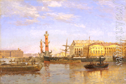 Beggrov Alexander Karlovich - View of St. Petersburg from the Neva