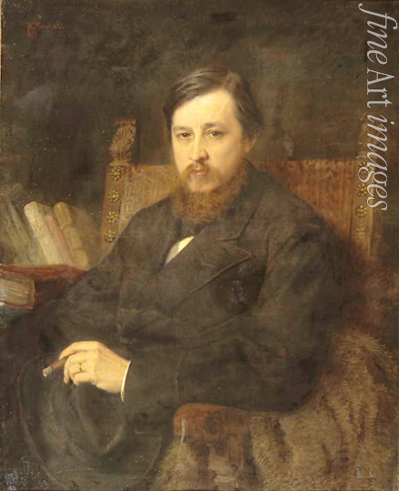 Makowski Konstantin Jegorowitsch - Porträt des Komponisten Michail P. Asantschewski (1839-1881)