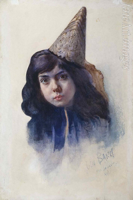 Bakst Léon - Portrait of a Girl