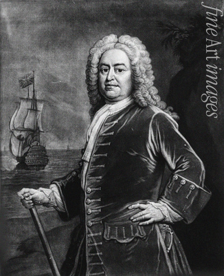 Burford Thomas - Porträt von Admiral Sir John Norris (1670-1749)