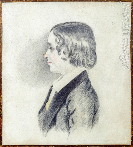 Wright Thomas - Portrait of Alexander Alexandrovich Pushkin (1833-1914), Son of the Poet