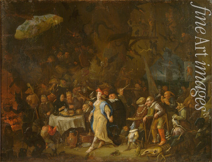 Heemskerk Egbert van the Younger - Luther in Hell