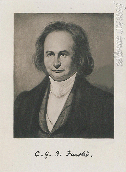 Kaselowsky August Theodor - Porträt von Mathematiker Carl Gustav Jacob Jacobi (1804-1851)