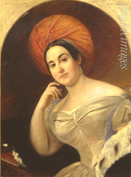 Brüllow (Briullow) Karl Pawlowitsch - Porträt der Schauspielerin Ekaterina Semjonowa (1786-1849)