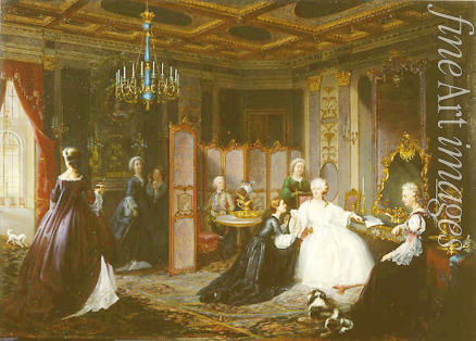 Miodushevsky Ivan Osipovich - Empress Catherine the Great receiving a letter