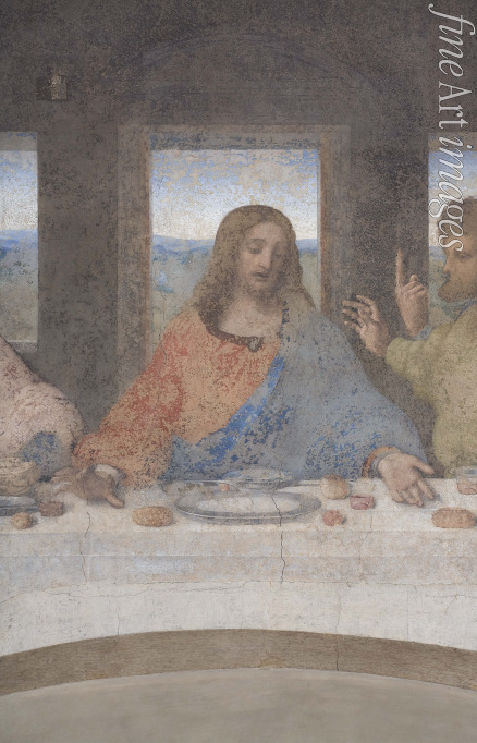Leonardo da Vinci - Jesu. Das letzte Abendmahl (Detail)