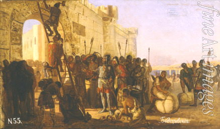 Bodarewski Nikolai Kornilowitsch - Grossfürst Oleg befestigt sein Schild am Tor von Konstantinopel