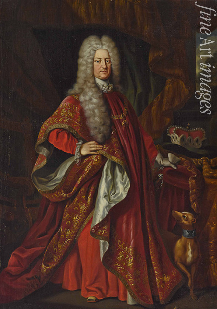 Schlichten Johann Philipp von der - Charles III Philip, Elector Palatine (1661-1742) in the robes of the Order of the Golden Fleece