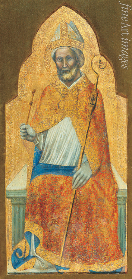 Vitale da Bologna - Saint Ambrose, Archbishop of Milan