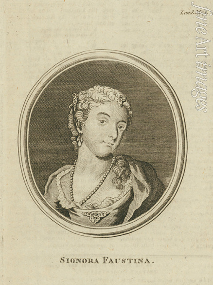 Unbekannter Künstler - Faustina Hasse, geb. Bordoni (1697-1781)