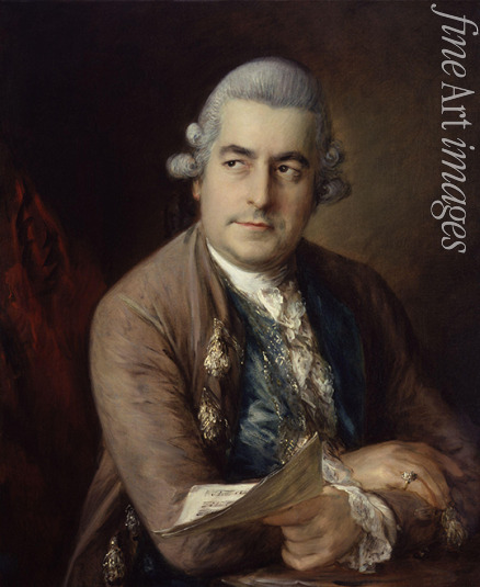 Gainsborough Thomas - Porträt von Johann Christian Bach (1735-1782)