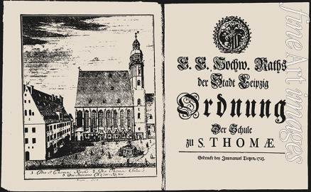 Krügner Johann Gottfried the Elder - St. Thomas Church and St. Thomas School in Leipzig