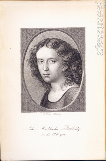Begas Carl Joseph - Felix Mendelssohn Bartholdy (1809-1847) im Alter von 12 Jahren