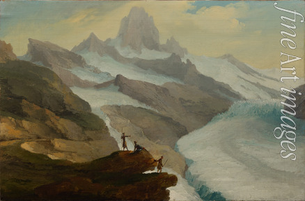 Wolf Caspar - View of the Bänisegg over the Lower Grindelwald Glacier