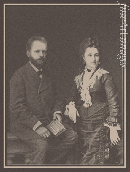 Dyagovchenko Ivan Grigoryevich - The composer Pyotr Ilyich Tchaikovsky (1840-1893) with his wife Antonina Miliukova