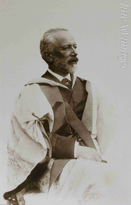 Maitland Florence Henrietta - Pyotr Ilyich Tchaikovsky (1840-1893) in the academic dress of the University of Cambridge