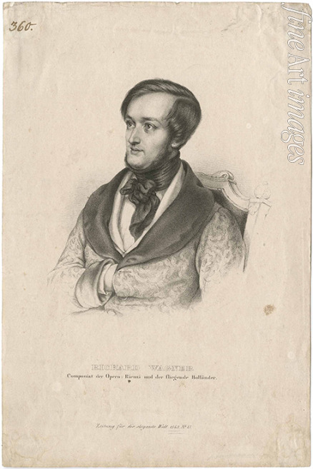 Brandt Cäcilie - Porträt von Komponist Richard Wagner (1813-1883)