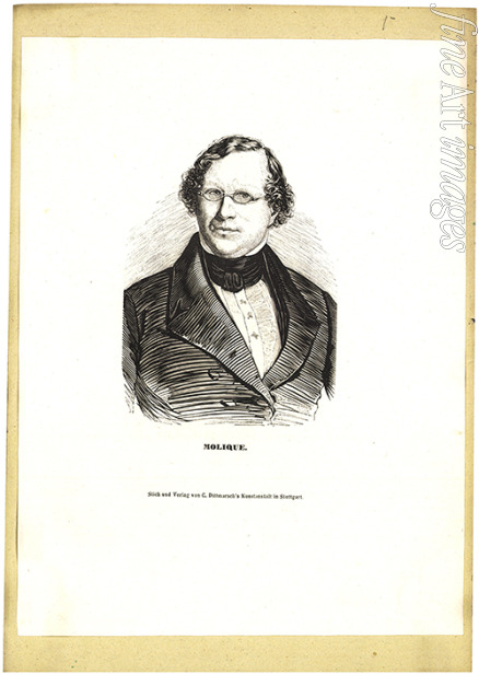 Unbekannter Künstler - Porträt von Bernhard Molique (1802-1869)