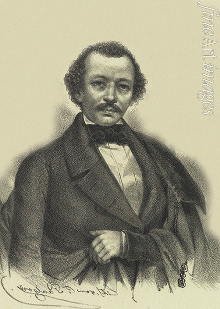 Palzow Karl - Portrait of Mikhail Alexandrovich Bakunin (1814-1876)
