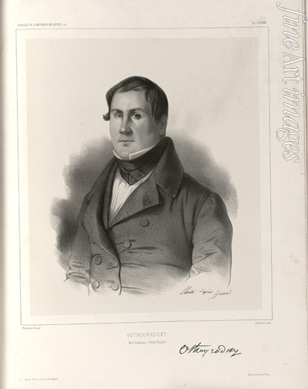 Llanta Jacques François Gaudérique - Porträt von Michail Wassiljewitsch Ostrogradski (1801-1862)