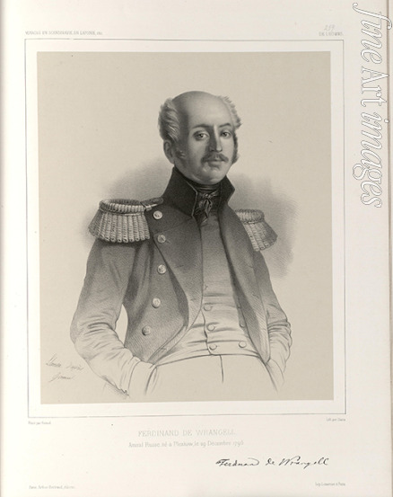 Llanta Jacques François Gaudérique - Porträt von Admiral Ferdinand Baron von Wrangel (1796-1870)