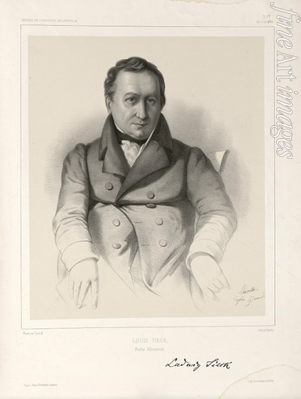 Llanta Jacques François Gaudérique - Portrait of Ludwig Tieck  (1773-1853)