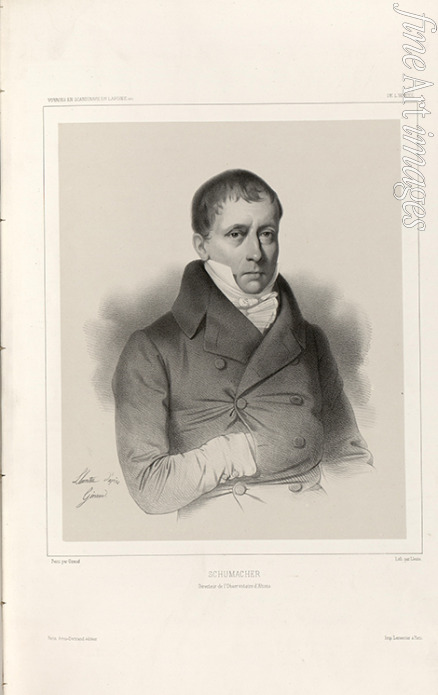 Llanta Jacques François Gaudérique - Portrait of Heinrich Christian Schumacher (1780-1850)