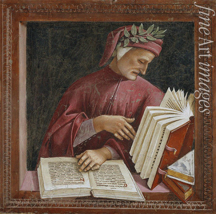 Signorelli Luca - Porträt von Dante Alighieri (Aus: Cappella di San Brizio)