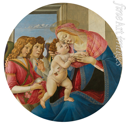 Botticelli Sandro - The Virgin and Child with Two Angels