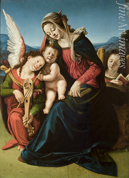 Piero di Cosimo - The Virgin and Child with Two Angels