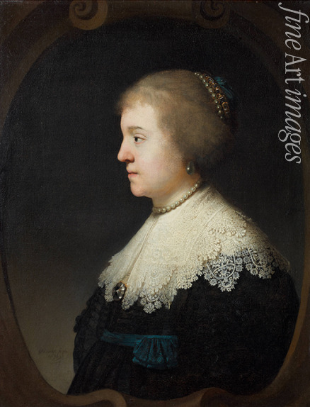 Rembrandt van Rhijn - Porträt von Gräfin Amalie zu Solms-Braunfels (1602-1675)